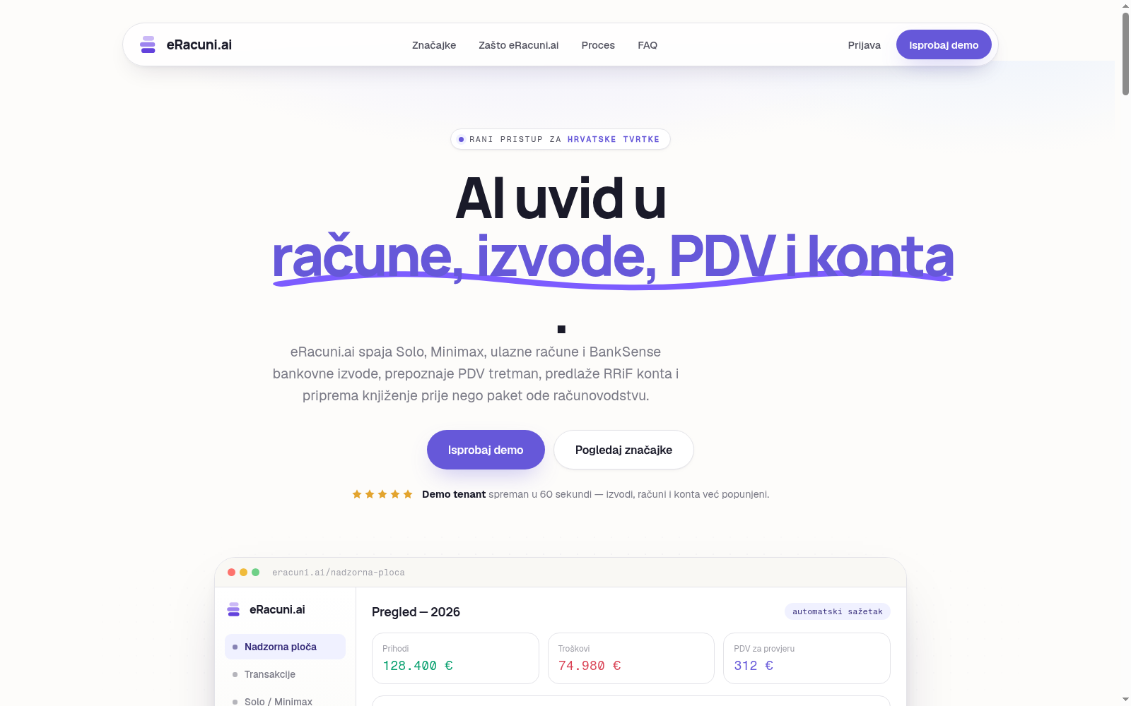 eRacuni.ai screenshot