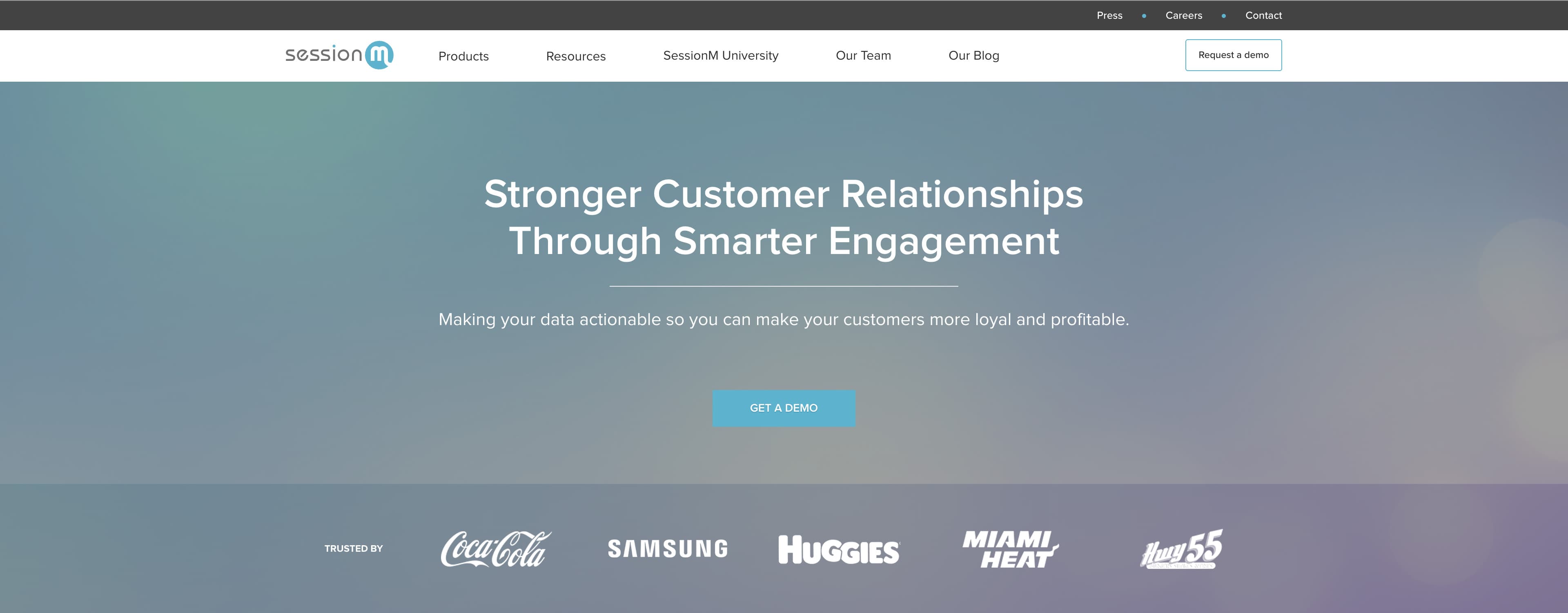 SessionM screenshot